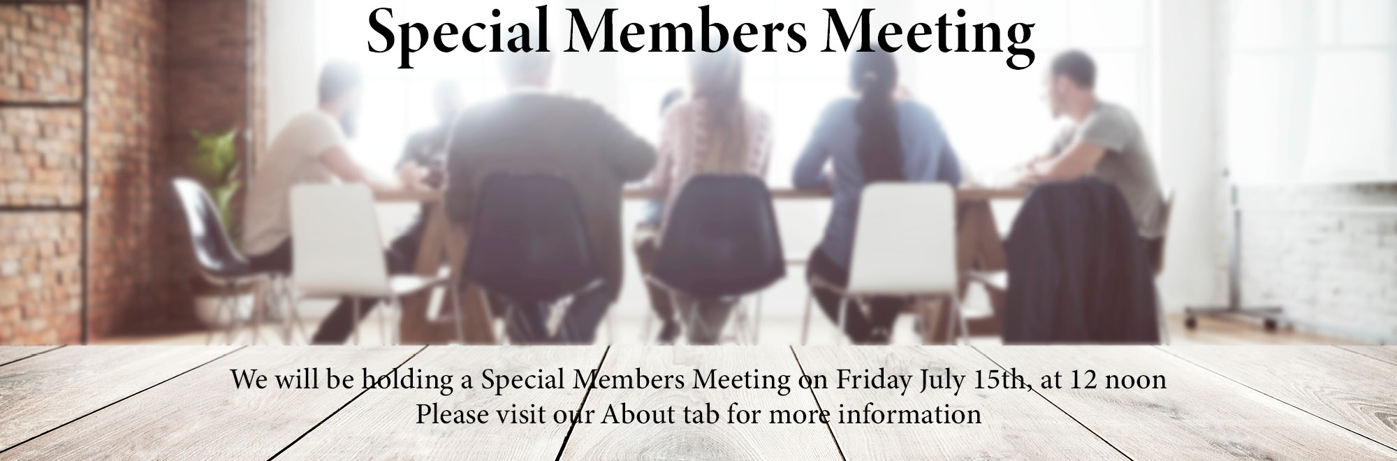 Special Members Meeting