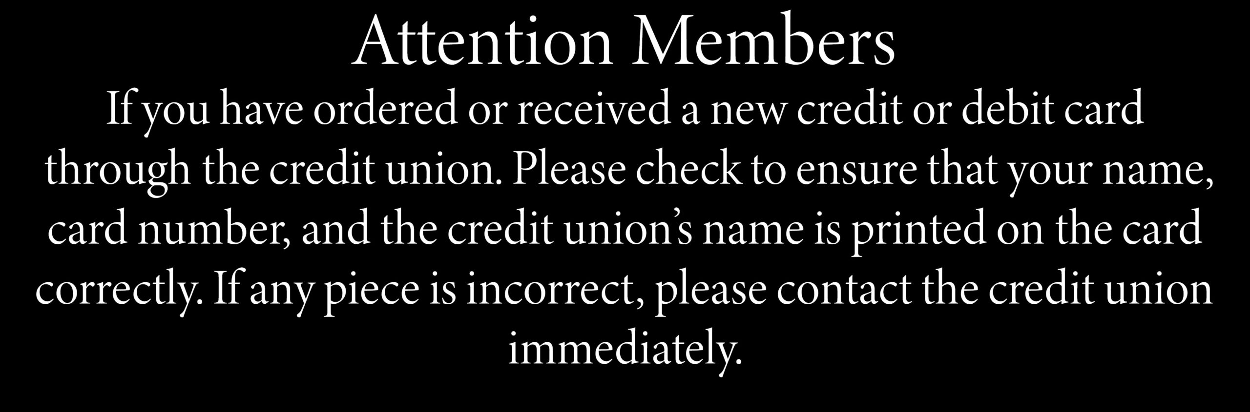 Check Card Info Accuracy